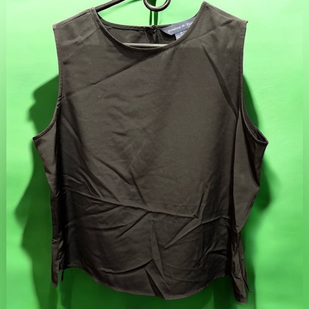Preston & York Women's Black Sleeveless Top XL